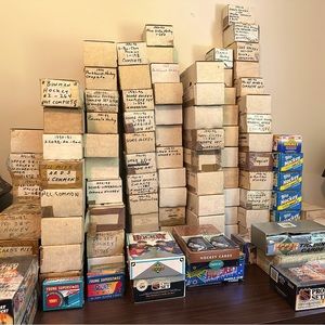 Hockey card collection from 1985-1995